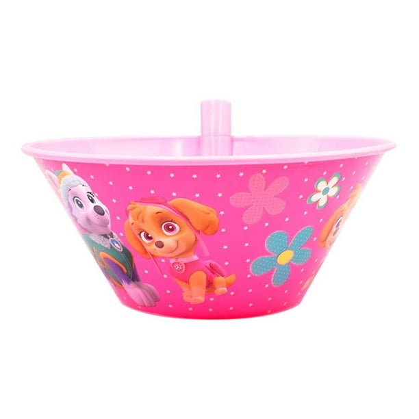 Tazón Paw Patrol con popote para niña
