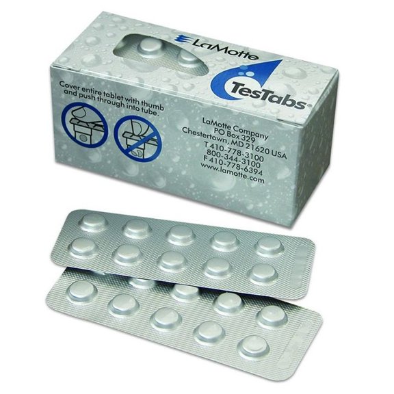 Ph Prueba Tabs LaMotte 6915A, color rojo fenol de grado visual, 1000 unidades