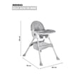 thumbnail image 3 of Silla Periquera Alta para Bebé AGBOX color gris Multifuncional 2 en 1, 3 of 8