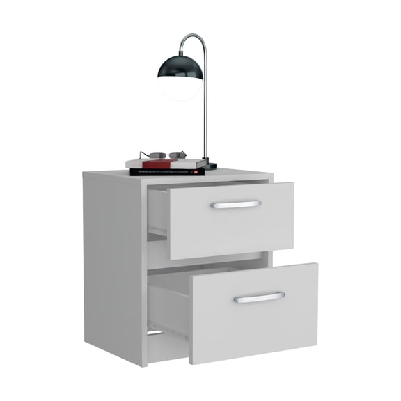 Mesa Noche Argento Madera Aglomerada MDP Blanca Excelsior