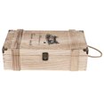 thumbnail image 3 of Caja De Almacenamiento De Vino, Caja Decorativa De Madera De 2 Botellas De 35 X 20 X 10 Cm, Para Oficina En Casa, 3 of 7