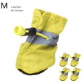 thumbnail image 1 of Botas Impermeables para Perros Pequeños - Zapatos Antideslizantes Reflectantes con Protección para Las Patas y Correas Ajustables, Paquete de 4 Botitas Amarillas para Mascotas, 1 of 7