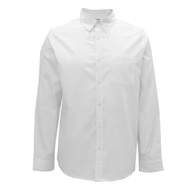 Camisa George Talla EG Manga Larga Lisa Blanca
