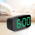 thumbnail image 4 of Reloj Despertador LED uperficie de Espejo, Modo de Repetición, Escritorio Moderno, Pantal de Brillo de 2 Niveles, Reloj para Dormitorio, , Sunnimix Reloj digital, 4 of 7