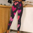 thumbnail image 2 of TaTaai Valentine's Day Heart Print Elastic Breathable Women High Waisted Tight Yoga Leggings Non-see-through Gym Workout Activewear Casual Daily Full Length Pants Gift, 2 of 8