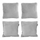 thumbnail image 1 of Set de 4 Cojines Kappa ZIta (2 Cuadrados + 2 Cuadrados Grandes) Gris Bart, 1 of 6