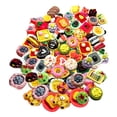 thumbnail image 2 of Toy de alimentos en miniatura de 100 piezas mini juego de resina Juguete de juguete Juego de cocina Accesorio de juegos de cocina Juega Juguete de, 2 of 10