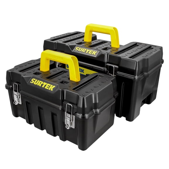 Caja De Herramientas Plastica Organizador Kit 2 Pzas Surtek CPS2C