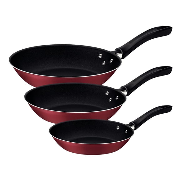 Juego de Sartenes TRAMONTINA Caribe Rojo 3 Piezas 20297509