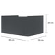 thumbnail image 3 of Buro Cajon pared flotante recamara mdf Blanco, 3 of 5