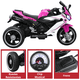 thumbnail image 4 of Moto Eléctrica Infantil 3 Ruedas 6V con Bluetooth - Rosa, 4 of 8