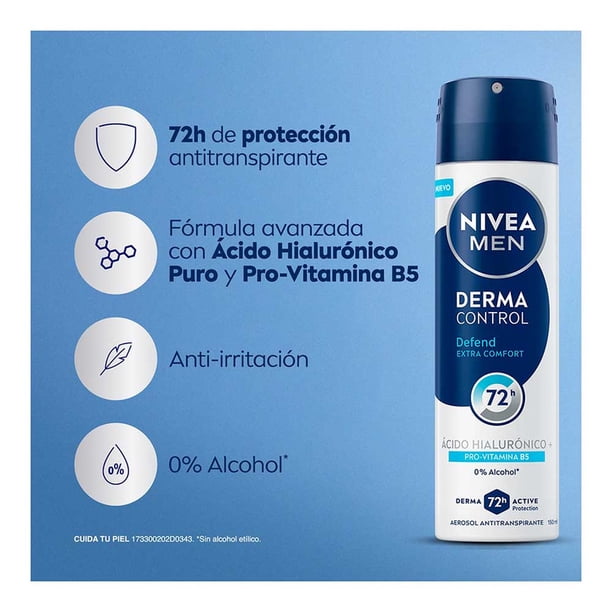 Imagen 3 de Nivea Deo Hombre Derma Control Defend Spray 150ml