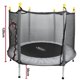 thumbnail image 3 of Trampolín Infantil Brincolín 140 cm 55 Pulgadas con Red de Seguridad hasta 50 kg con 36 Resortes de Acero Galvanizado, 3 of 7