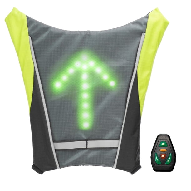 Chaleco para bicicleta Kinlley Arnes 48 Luz Led Trasera Recargable Flujo Luminoso 80 Lm