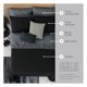 thumbnail image 5 of Set de Edredón Ligero Doble Vista con Sábanas y Fundas Real Textil (Negro/Gris, Individual), 5 of 6