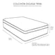thumbnail image 5 of Colchón Matrimonial + Protector de Colchón + Almohada One + Sábanas Softy Dicasa  Trini, 5 of 8