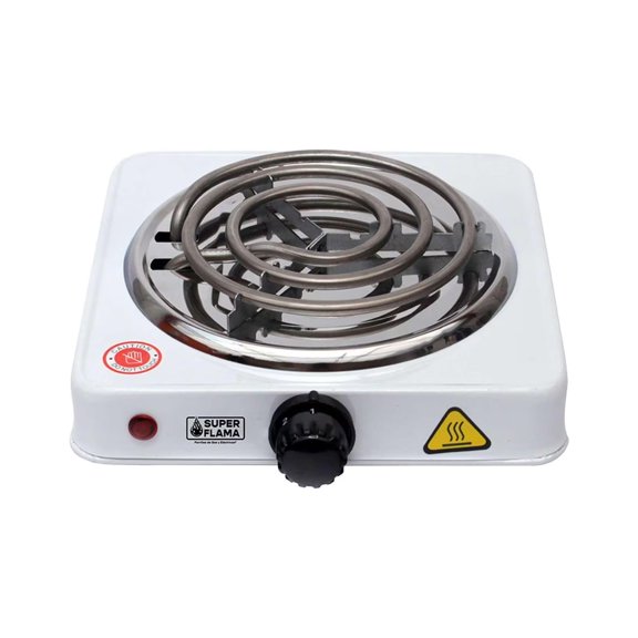 Parrilla eléctrica de 1 RESISTENCIA Con termostato de 21CM Super Flama 1RT/B