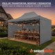 thumbnail image 5 of Carpa Toldo Plegable Cubierta Alta Paredes 3x4 Lona Exterior, 5 of 7