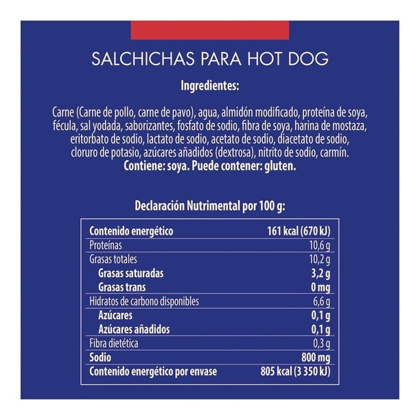 Imagen 2 de Salchicha FUD para hot dog 500 g