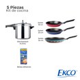 thumbnail image 4 of Combo de Juego de Olla Express Ekco 8 litros con Juego de Sartenes Ekco 3 Piezas, 4 of 9