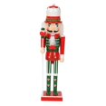 thumbnail image 4 of Adorno navideño de cascanueces, decoración de mesa, figura, estatua, cascanueces de madera A, 4 of 9