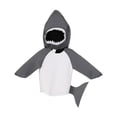 thumbnail image 2 of Disfraz de tiburón para niños, ropa de dibujos animados, ropa de tiburón pequeño para fiesta temática marina. 80 a 105cm, 2 of 9