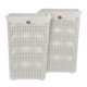 thumbnail image 1 of Kit 2 Cestos de Plástico La Ardilla Con Tapa para Ropa Tipo Rattan (Blanco), 1 of 4
