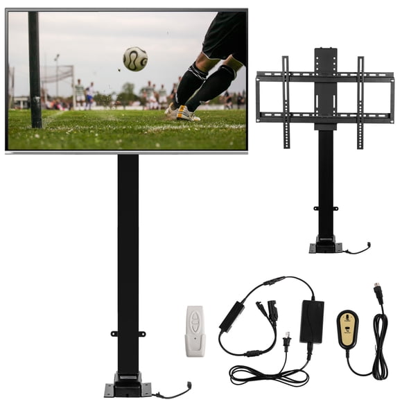 Soporte de TV motorizado VEVOR giratorio de 40 pulgadas para TV de 32 a 70 pulgadas con control remoto altura ajustable 28.74 a 68.11 pulgadas capacidad de carga 69.9 kg