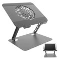 thumbnail image 1 of unbranded Soporte Ergonómico Plegable Para Laptop Y Tablet Con Ventilador Para Enfriamiento Y Uso En Escritorio, 1 of 8