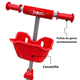 thumbnail image 5 of Scooter para Niños con Canastilla Tres Ruedas de Goma Manubrio Ajustable de 60 a 72 cm Soporta hasta 25 kg - Rojo, 5 of 5
