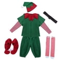thumbnail image 4 of Conjunto de ropa de disfraz de Navidad de , accesorios para fotos, traje de Cosplay para Navidad, cumpleaños, , decoración de Hombres 130cm Sunnimix Disfraz de duende, 4 of 8