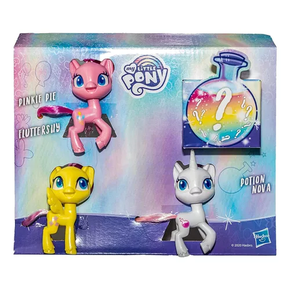 My Little Pony 3 Pack Pinkie Pie, Fluttershy Y Potion Nova