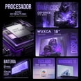 thumbnail image 2 of Laptop IA Gamer ASUS TUF Gaming A18 Nvidia GeForce RTX 5050 8GB AMD Ryzen 7 260 NPU 16GB SSD 1TB Pantalla 18" IPS WUXGA 144Hz Windows 11 Teclado Ingles, 2 of 6