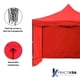thumbnail image 2 of Carpa 3 x 3 Metros Toldo Lona Impermeable Plegable Para Jardin Color Rojo Practiksa  Carpa con Pared, 2 of 5