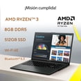 thumbnail image 3 of Laptop Asus Vivobook E1504FA-BQ4783W R3 8GB 512GB Negro, 3 of 6