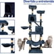 thumbnail image 3 of Torre para Gatos Bluelander 2 M Hamaca Rascador Múltiples Niveles Azul, 3 of 4