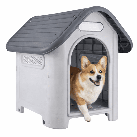 Casa para Perro Ajolopet Tamaño Chico a Mediano Gris