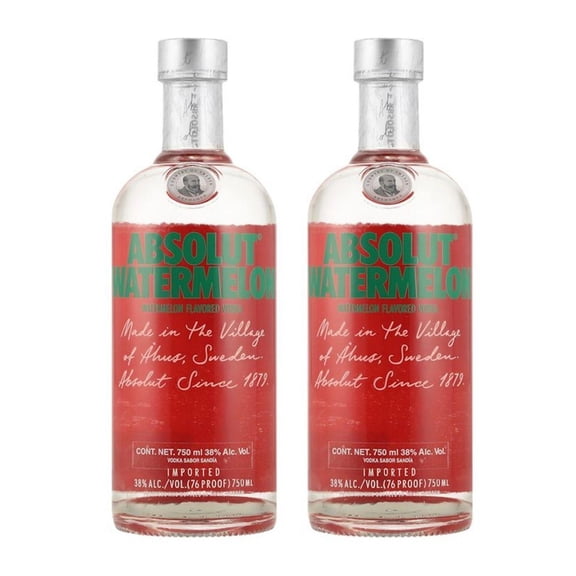Pack de 2 Vodka Absolut Watermelon 750 ml