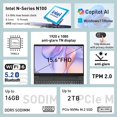 thumbnail image 2 of Notebook Lenovo V15 G6 15.6 Pulgadas Intel N100 8GB RAM 256GB SSD Windows 11 Home, 2 of 5