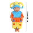 thumbnail image 3 of Juguetes de piscina, juguetes para bebés, juguetes para niños pequeños, ropa para muñecas de 18 pulgadas, lindos dibujos animados de escarabajos, conjunto de mono, ropa para muñecas, accesorios de rop, 3 of 6