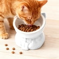 thumbnail image 4 of Cats Food Bowl Large Capacity Pet Food Bowl Cute Drinking Bowl For Cats To Protects The, 4 of 6