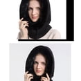 thumbnail image 3 of Gorro de lana Zulema con Bufanda para mujer Negro, 3 of 7