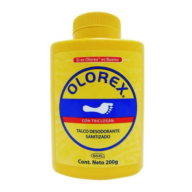 Talco desodorante Olorex con triclosán 200 g