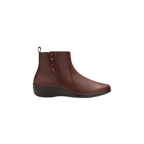 Botines Dama Flexi 18135 Confort Casual Tacón Bajo cafe 22.5