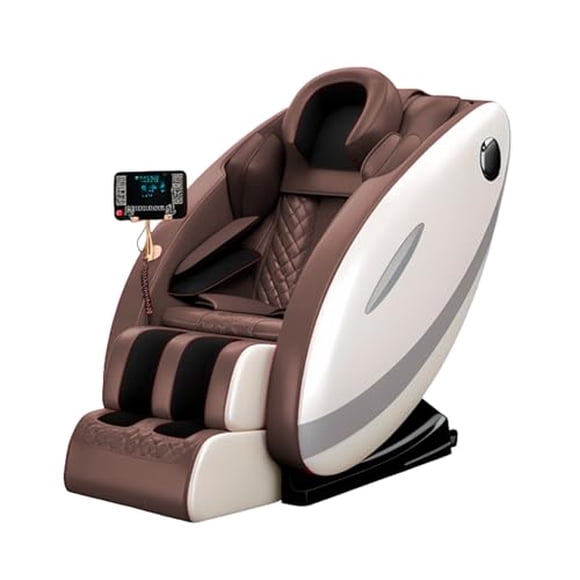Sillón de Masaje Gravedad Cero Bluelander, Sillón Terapéutico para Masaje de Cuerpo Completo, Control Remoto, Programas Automáticos, Café