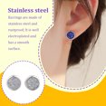 thumbnail image 1 of Minnieouse Pendientes redondos Llamativos Gotas para los oídos Galvanoplastia fina Incrustaciones de diamantes de imitación Espárragos para los oídos Ropa, zapatos y accesorios Miscelánea Blanco, 1 of 6