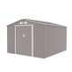 thumbnail image 3 of Cobertizo de Exterior para Jardín y Patio, Bodega de Almacenamiento de Acero Galvanizado, 277 x 195 x 203 cm, Midtown Concept Ultra, Gris, 3 of 5