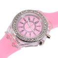 thumbnail image 3 of Reloj Redondo De Cuarzo Con Luz Trasera LED Para Niñas Y Mujeres, Reloj De Pulsera Con Correa De Silicona, Color Rosa, 3 of 7