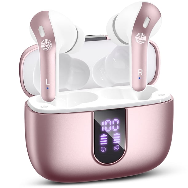 VEATOOL Auriculares Inalámbricos Bluetooth, 65H de Reproducción, Impermeables IPX7, con Micrófono