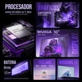thumbnail image 2 of Laptop IA PC ACER Nitro V 16 AI Nvidia GeForce RTX 5060 8GB Ryzen AI 7 350 16GB DDR5 1TB Pantalla 16" WUXGA 180hz Copilot+ PC NPU 50 TOPS Windows 11 Teclado Ingles, 2 of 6